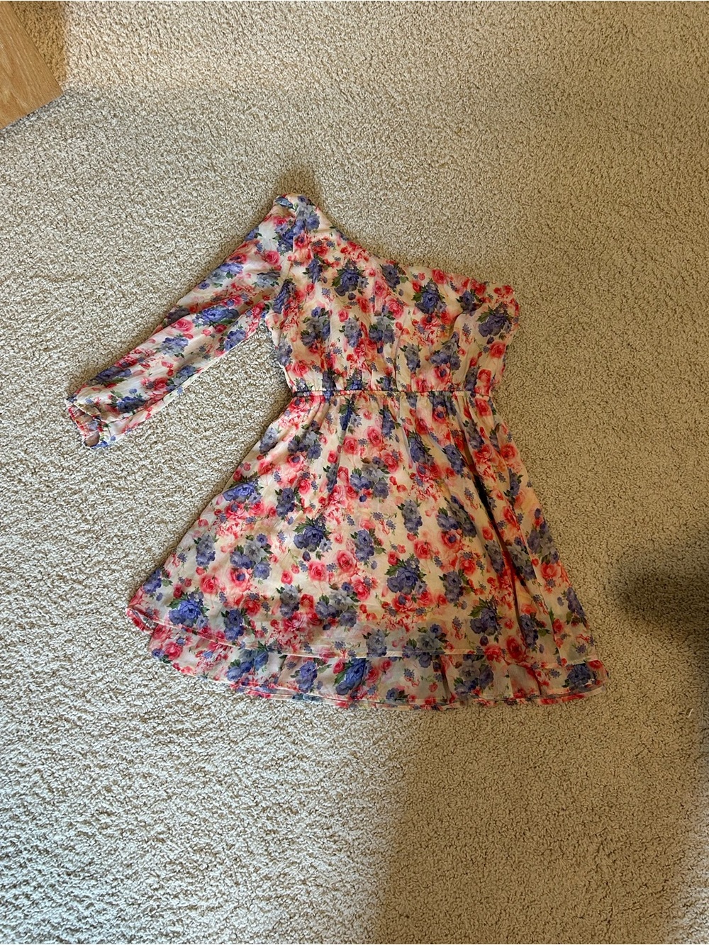 Forever 21 One-Shoulder Floral Dress